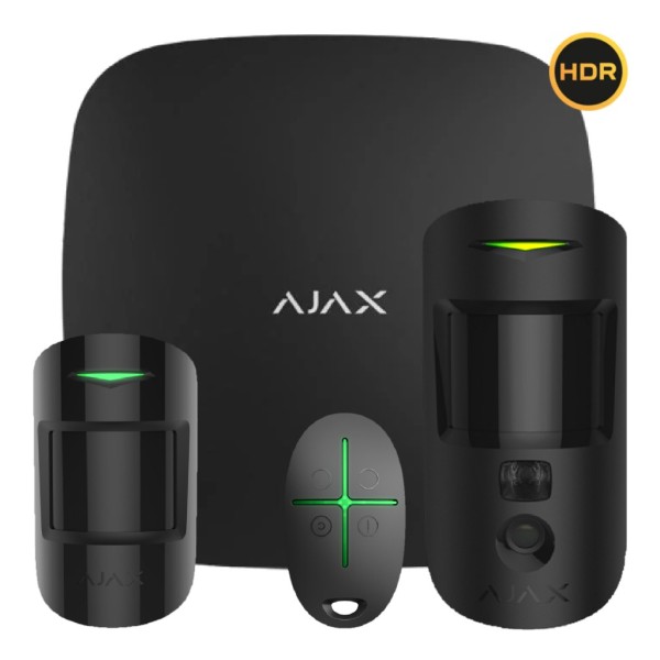 Acquista AJAX STARTERKIT-CAM-MP-HDR-BL1 Kit Ajax nero. Hub 2 + MotionCam-HDR + MotionProtect + SpaceControl