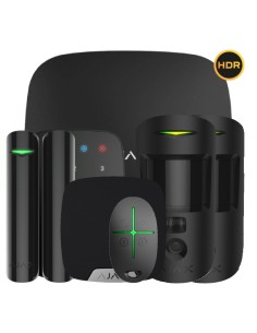 Acheter le kit Ajax noir HUB2KIT4G-DP-PHOD-SC-HDR-BL. Hub2 4G + 2MotionCam HDR PHOD + DoorProtect Plus + SpaceControl + KeyPa