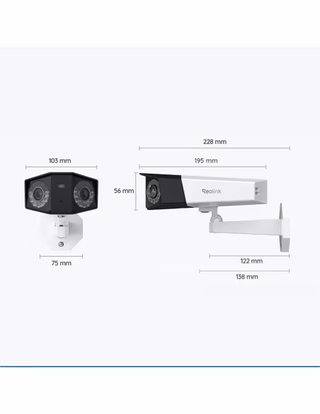 Comprar REOLINK RL-DUO3-SERIES-POE Reolink Camara 16 MP Duo 3 PoE  - 16MP (7680x2160) @ 20FPS - PoE / 180º Panorama / Luz LED - 