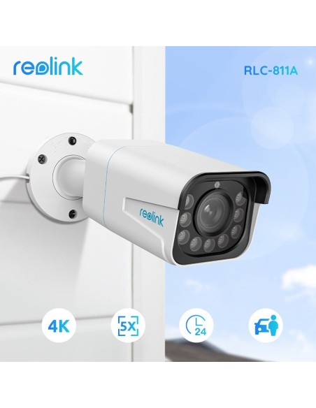 Acquista REOLINK RL-P430-IPCAM-POE-W Reolink Telecamera Bullet IP 8MP PoE - 8MP (3840 x 2160) @ 25FPS - PoE / Luce LED - Zoom ot