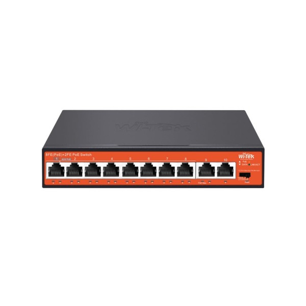 Acheter le switch non gérable WI-TEK WITEK-0005N PoE 8 PoE + 2 uplinks
