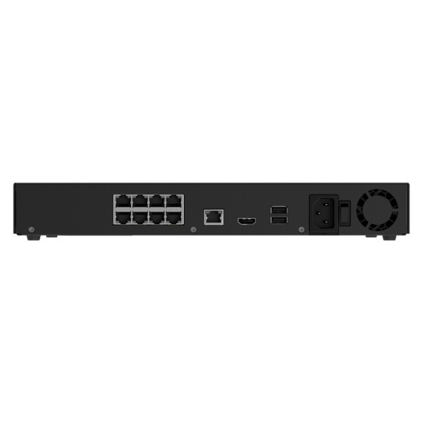 Comprar AJAXCCTV AJ-NVR208-HAC-8P-B Grabador NVR 8 puertos PoE - 8 canales | HDMI - Compresión H.265/H.264 | JetSparrow - Resolu