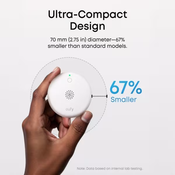 Comprar ANKER - EUFY EUFY-ALARM-SMOKE-E10 Sensor Detector de Humo Eufy E10 - Inalámbrico 868 MHz - Compatible con el sistema de