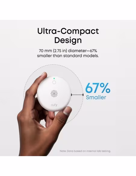 Comprar ANKER - EUFY EUFY-ALARM-SMOKE-E10 Sensor Detector de Humo Eufy E10 - Inalámbrico 868 MHz - Compatible con el sistema de