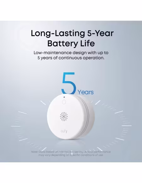Comprar ANKER - EUFY EUFY-ALARM-SMOKE-E10 Sensor Detector de Humo Eufy E10 - Inalámbrico 868 MHz - Compatible con el sistema de