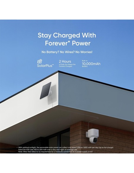 Comprar ANKER - EUFY EUFY-SOLOCAM-E30 Eufy by Anker Cámara 2K WiFi a batería - Detección Personas / Vehículo / movimiento - Pane