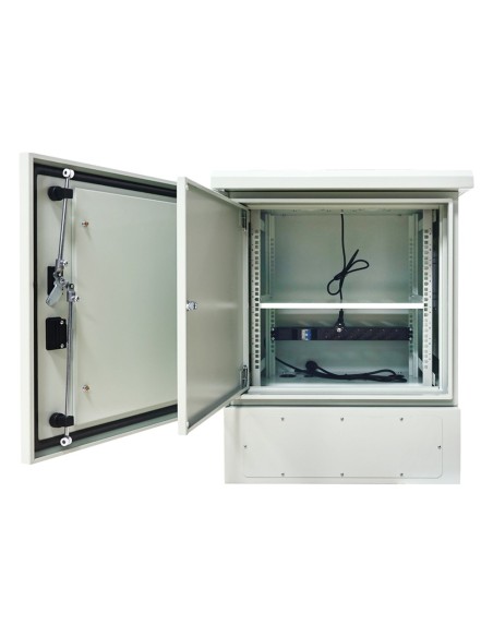 Comprar OEM RACK-9U-650-500KG-OUTDOOR Rack de suelo industrial para exterior - Capacidad de 9U para estándares de 19 pulgadas - 