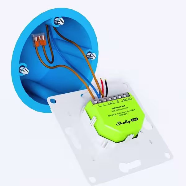 Acheter SHELLY SH-DIMMER-GEN4 Shelly Dimmer Gen4 - Variation (Dimming) / 1x 200 W / Sans neutre - Lampes à incandescence, halogè