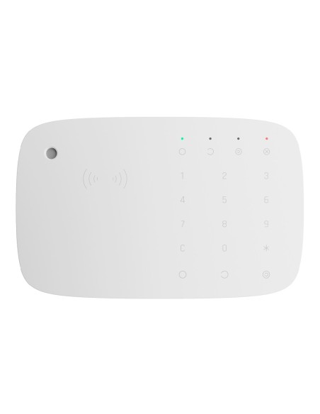 Comprar AJAX KEYPAD-COMBI-WH Ajax KeyPad Combi. Teclado táctil inalámbrico con sirena compatible con tarjetas y mandos cifrados.