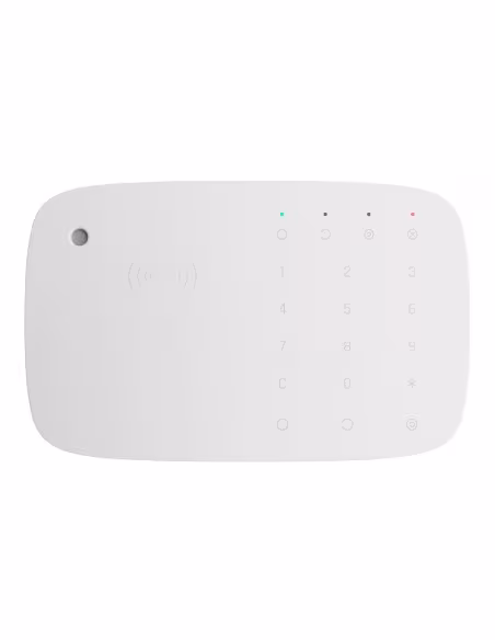 Comprar AJAX KEYPAD-COMBI-WH Ajax KeyPad Combi. Teclado táctil inalámbrico con sirena compatible con tarjetas y mandos cifrados.