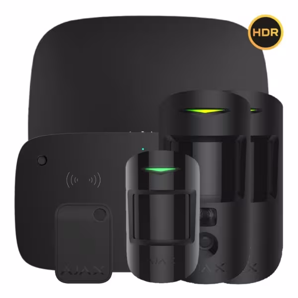 Comprar AJAX HUB2KIT4G-MP-PHOD-KPD-HDR-BL Kit Ajax negro. Hub2 4G + 2MotionCam HDR PHOD + MotionProtect + KeyPadCombi + Tag