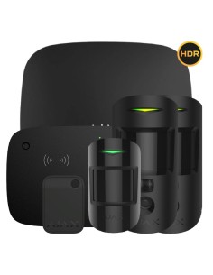 Acheter AJAX HUB2KIT4G-MP-PRO-KPD-HDR-BL1 Kit Ajax noir. Hub2 4G + 2MotionCam-HDR + MotionProtect + KeyPadCombi + Tag