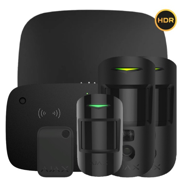 Comprar AJAX HUB2KIT4G-MP-PRO-KPD-HDR-BL1 Kit Ajax negro. Hub2 4G + 2MotionCam-HDR + MotionProtect + KeyPadCombi + Tag