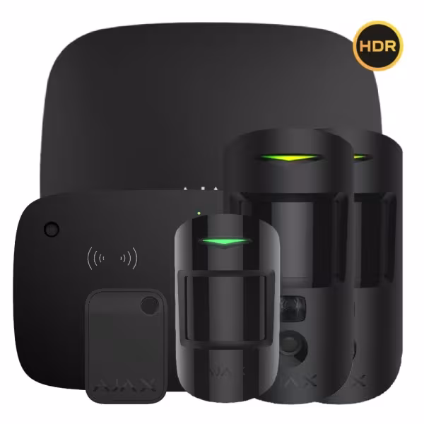 Comprar AJAX HUB2KIT-MP-PRO-KPD-HDR-BL1 Kit Ajax negro. Hub 2 + 2MotionCam-HDR + MotionProtect + KeyPad Combi + Tag
