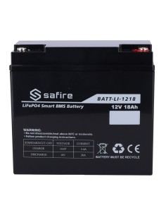 Acheter SAFIRE BATT-LI-1218 Batterie rechargeable - Lithium LiFePO4 - Tension 12V - Capacité 18Ah - 3000 cycles - 151 (L) x 99 ( 2