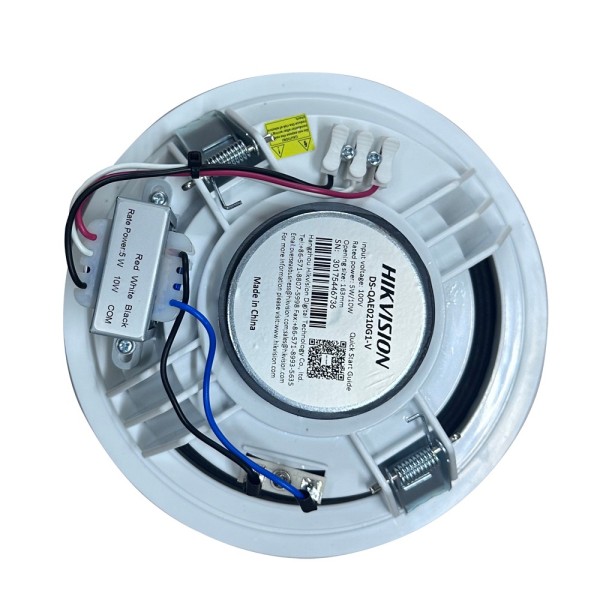 Comprar HIKVISION DS-QAE0210G1-V Altavoz Analógico - Techo - Potencia (8 ): 10 W - Sensibilidad 91 dB