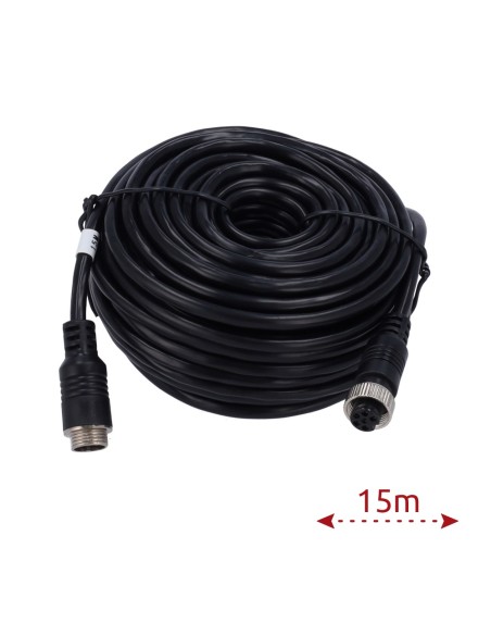 Acheter OEM VW-6PIN-IP-150 Câble pour caméras IP - Connecteur aviation M12 - 6 broches - Longueur 15 m - Femelle - Femelle