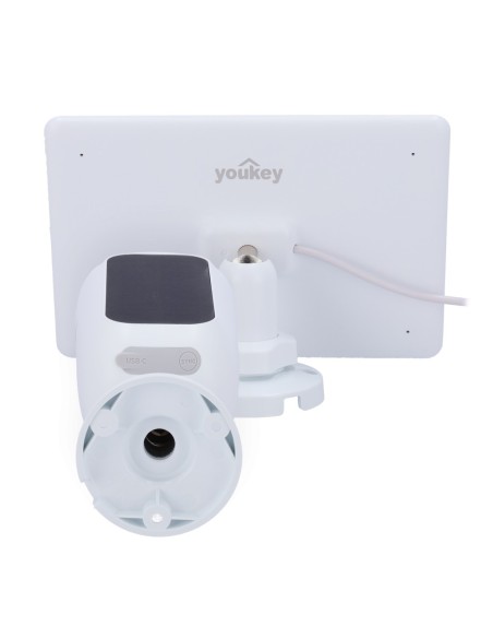 Acquistare YOUKEY YOK-S420 Youkey Telecamera con Pannello Solare - 4 MP | 2,2 mm | IR 10 m - Batteria 10000 mAh | Pannello 3 W -