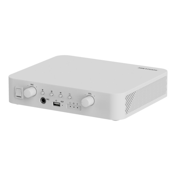 Acheter HIKVISION DS-QAE1A40G1-VB Amplificateur réseau - Fonctions de mixage de base - Lecteur USB / BT / MIC / RCA - Potentiomè