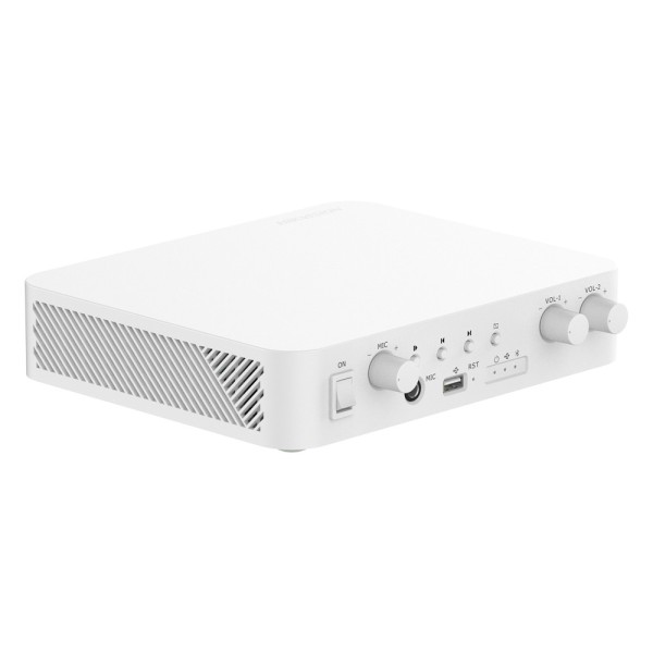 Comprar HIKVISION DS-QAE1A80G1-VB(B) Amplificador en red - Funciones mezcladoras básicas - Reproductor USB / BT / MIC / RCA  - P