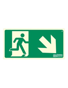 Comprar IMPLASER EV358N Señal salida bajada rampa o escalera derecha 32x16cm