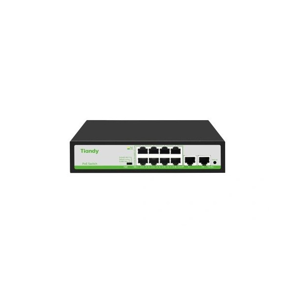 Comprar TIANDY TC-P3S010 TIANDY. Switch Comercial 8xGb PoE + 2xGb RJ45.
