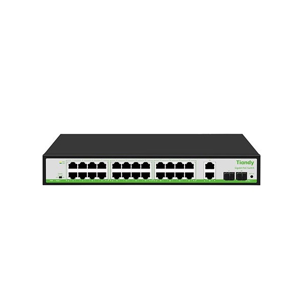 Comprar TIANDY TC-P3S028 TIANDY. Switch Comercial 24xGb PoE + 2xGb RJ45 + 2xSFP.