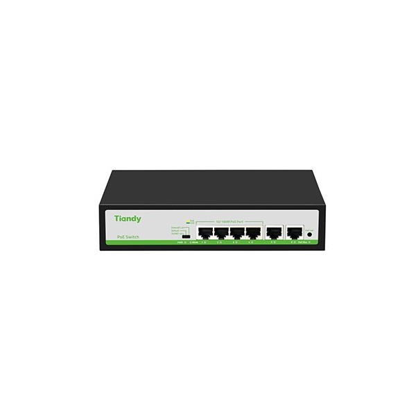 Acheter TIANDY TC-P3S06 TIANDY. Switch commercial 4x100Mb PoE + 2x100Mb RJ45.