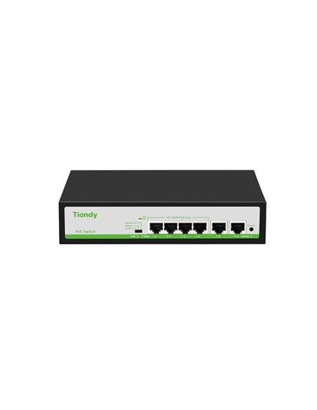 Acheter TIANDY TC-P3S06 TIANDY. Switch commercial 4x100Mb PoE + 2x100Mb RJ45.