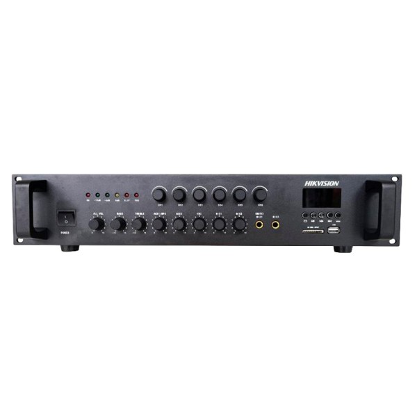 Comprar HIKVISION DS-QAE0A240G1-VB6 Amplificador analógico - Funciones mezcladoras básicas - Reproductor USB / BT / MIC / RCA  -