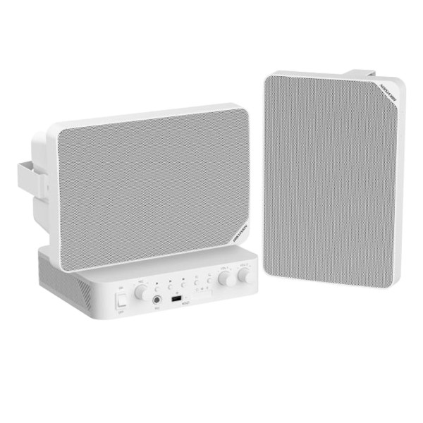 Acheter HIKVISION DS-QAE0KA60120-2 Kit audio - Amplificateur 60 W - 4 x Haut-parleurs de plafond - Puissance (8 Ω) : 20 W