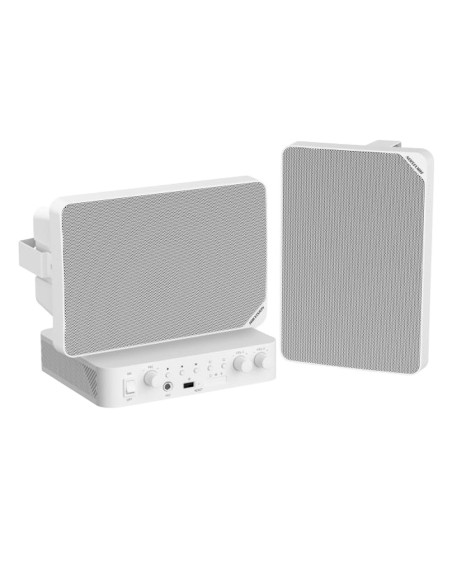 Acheter HIKVISION DS-QAE0KA60120-2 Kit audio - Amplificateur 60 W - 4 x Haut-parleurs de plafond - Puissance (8 Ω) : 20 W