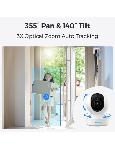 Comprar REOLINK RL-E-SERIES-E340 Reolink Camara PT WiFi Dual E340  - 8MP | 4K Ultra HD | 3X Zoom óptico - IR 12 m / Seguimiento 