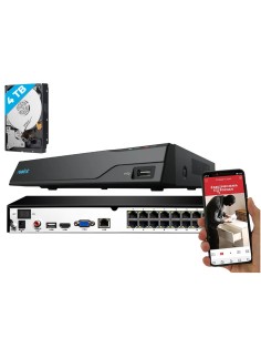 Comprar REOLINK RL-NVS16-POE Reolink NVR 16 canales PoE  - Soporta cámaras hasta 12MP - Deteccion Humanos / Mascotas / Vehículos 2