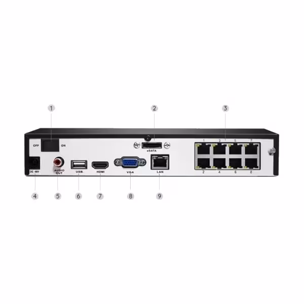 Acquista REOLINK RL-NVS8-POE-8MB4 Kit Reolink NVR PoE + 4 telecamere 8MP PoE 2TB - 8MP (3840X2160) - Rilevamento di persone / an