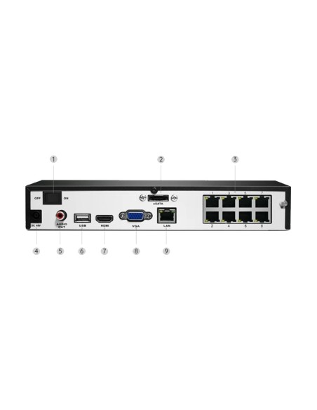 Acheter REOLINK RL-NVS8-POE-8MB4 Kit Reolink NVR PoE + 4 caméras PoE 8 MP 2 To - 8 MP (3840X2160) - Détection des humains / anim