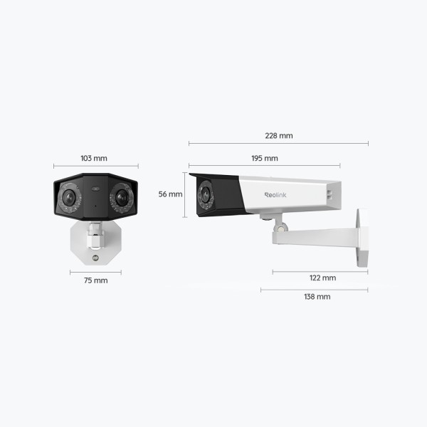 Comprar REOLINK RL-P730-IPCAM-POE-W Reolink Camara 8MP Duo 2 PoE  - 8MP (4608X1728) @ 20FPS - PoE / 180º Panorama / Luz LED - Zo