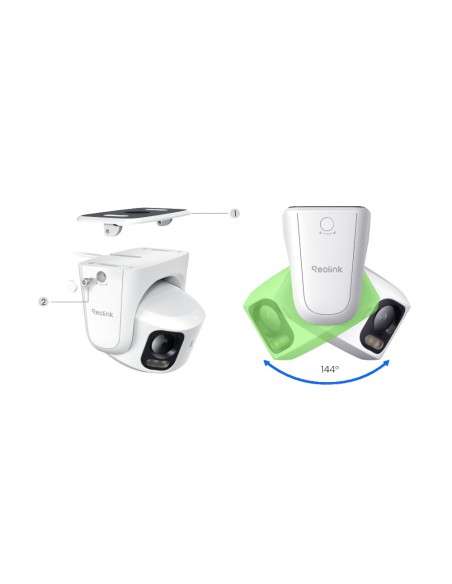 Comprar REOLINK RL-RP-PCT16MD-POE-W Reolink Cámara IP Doble lente 16M PoE  - 16MP (7680x2160) @ 25fps - PoE / Luz LED - Detecció