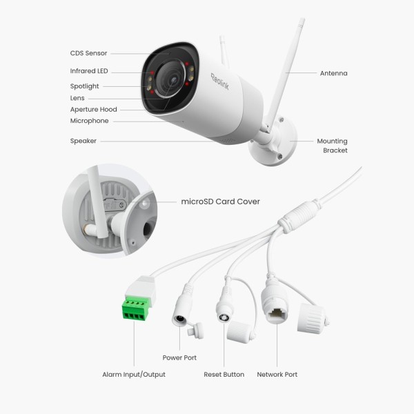 Acquistare REOLINK RL-RP-WCB8MZ-W Reolink Telecamera Dual WiFi - 8MP (3840x2160) - IR 30 m / Dual WiFi - Rilevamento IA del Movi