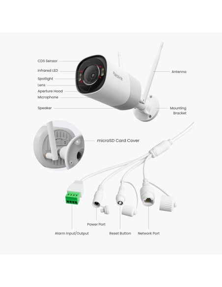 Acquistare REOLINK RL-RP-WCB8MZ-W Reolink Telecamera Dual WiFi - 8MP (3840x2160) - IR 30 m / Dual WiFi - Rilevamento IA del Movi