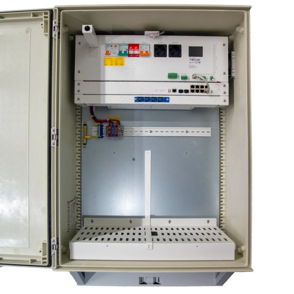 Comprar SAFIRE SF-BOX08220-BMS-IP55-4800WH Armario de poliéster carga rápida para farola - Diferencial, magnetotérmico y SPD - D