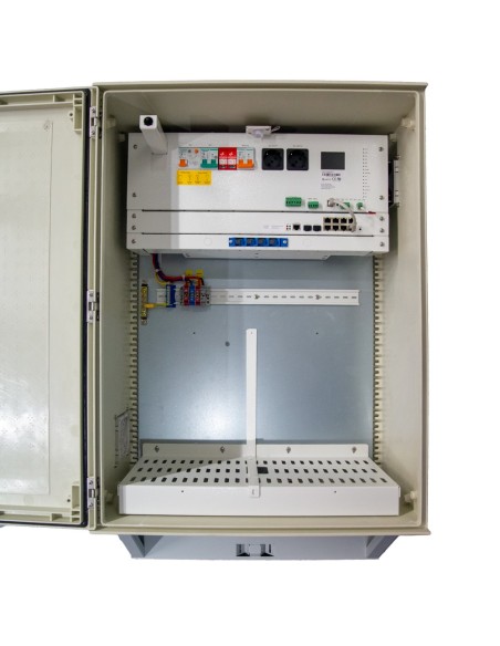 Comprar SAFIRE SF-BOX08220-BMS-IP55-4800WH Armario de poliéster carga rápida para farola - Diferencial, magnetotérmico y SPD - D