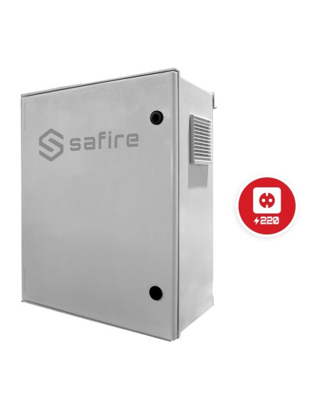 Comprar SAFIRE SF-BOX08ECO-IP55 Armario de poliéster SMC - Diferencial, magnetotérmico y SPD - Dimensiones exteriores 60x50x23cm