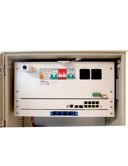 Comprar SAFIRE SF-BOX08ECONL-IP55 Armario de poliéster SMC sin logo - Diferencial, magnetotérmico y SPD - Dimensiones exteriores