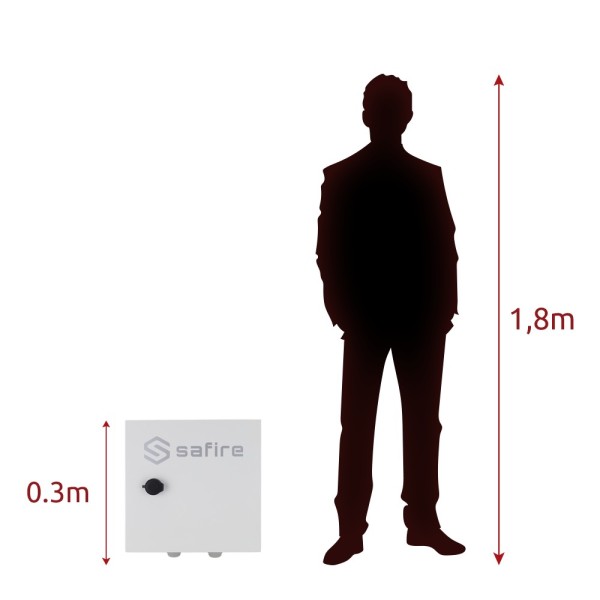 Acheter SAFIRE SF-BOX3030DC4POE-LITIO Smartbox solaire avec entrée <45VDC - Télécommande par logiciel - Switch POE avec 2 ports