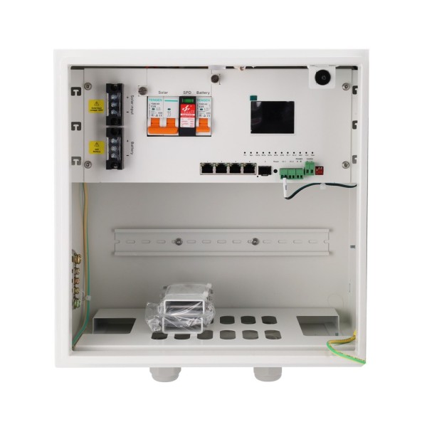 Acheter SAFIRE SF-BOX3535DC4POE-LITIO Smartbox solaire avec entrée <55VDC - Télécommande par logiciel - Switch POE avec 2 ports