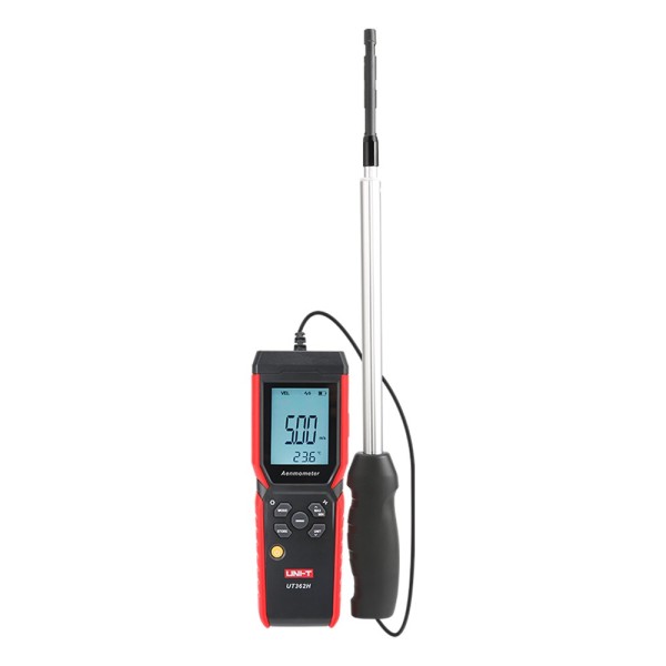 Acheter UNI-TREND UT362H anémomètre à fil chaud - Mesure la vitesse, la température et le débit d’air - Sonde fine et allongée -