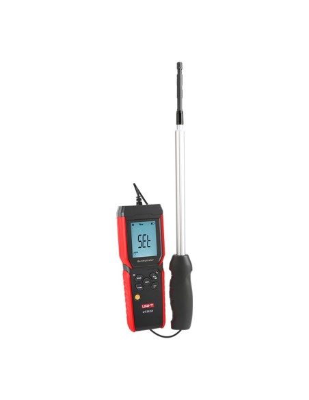 Comprar UNI-TREND UT362H Anemómetro de hilo caliente - Mide velocidad, temperatura y caudal de aire - Sonda fina y alargada - Se
