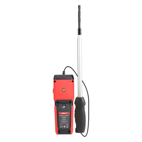 Comprar UNI-TREND UT362H Anemómetro de hilo caliente - Mide velocidad, temperatura y caudal de aire - Sonda fina y alargada - Se