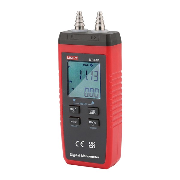 Comprar UNI-TREND UT366A Manómetro digital - Mide presión y presión diferencial - Para ventilación y climatización - Indicador L